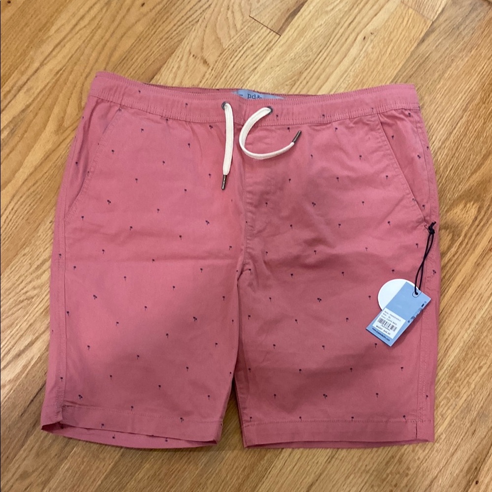 PD&C Pink Flat Front Men Shorts